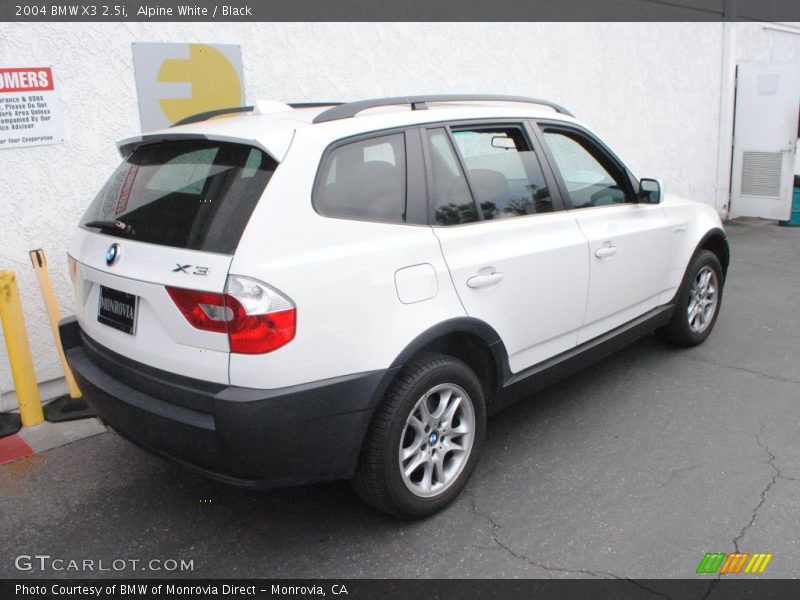 Alpine White / Black 2004 BMW X3 2.5i