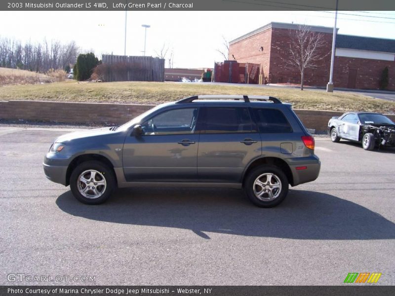 Lofty Green Pearl / Charcoal 2003 Mitsubishi Outlander LS 4WD