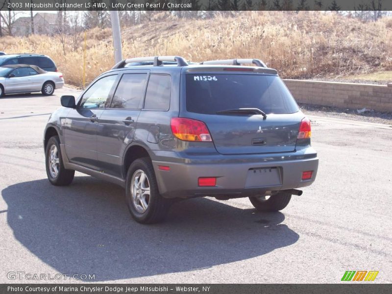 Lofty Green Pearl / Charcoal 2003 Mitsubishi Outlander LS 4WD