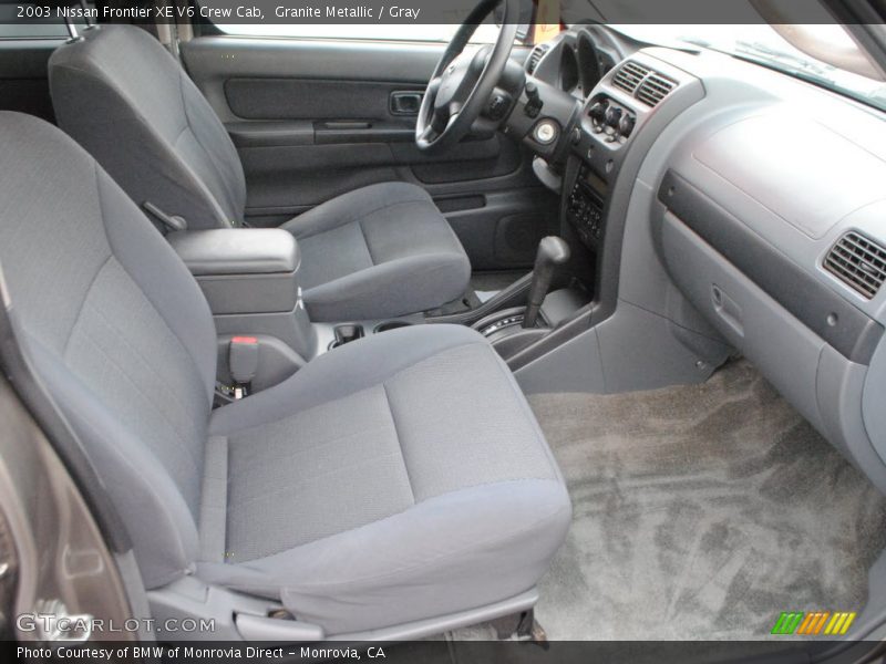 Granite Metallic / Gray 2003 Nissan Frontier XE V6 Crew Cab