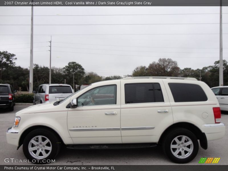Cool Vanilla White / Dark Slate Gray/Light Slate Gray 2007 Chrysler Aspen Limited HEMI