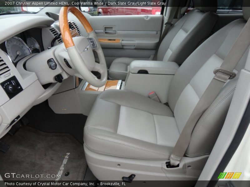 Cool Vanilla White / Dark Slate Gray/Light Slate Gray 2007 Chrysler Aspen Limited HEMI