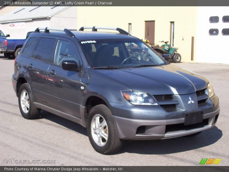 Lofty Green Pearl / Charcoal 2003 Mitsubishi Outlander LS 4WD