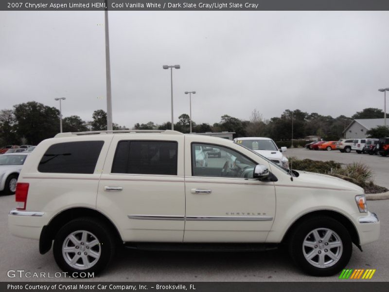 Cool Vanilla White / Dark Slate Gray/Light Slate Gray 2007 Chrysler Aspen Limited HEMI