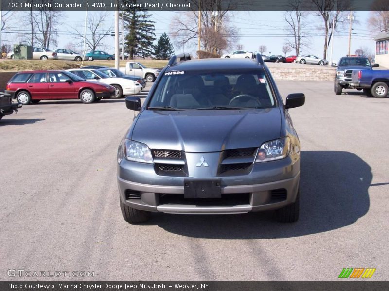 Lofty Green Pearl / Charcoal 2003 Mitsubishi Outlander LS 4WD