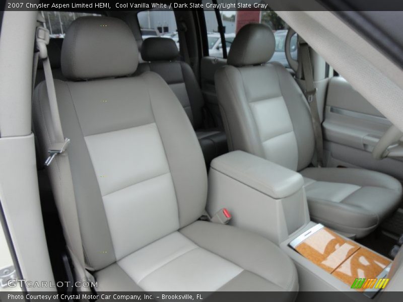 Cool Vanilla White / Dark Slate Gray/Light Slate Gray 2007 Chrysler Aspen Limited HEMI