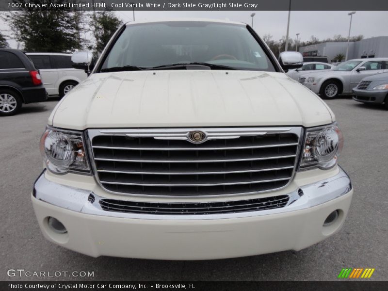 Cool Vanilla White / Dark Slate Gray/Light Slate Gray 2007 Chrysler Aspen Limited HEMI