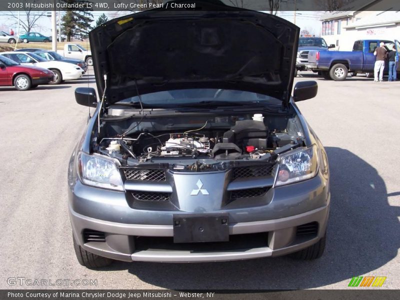 Lofty Green Pearl / Charcoal 2003 Mitsubishi Outlander LS 4WD