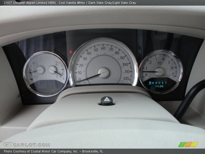 Cool Vanilla White / Dark Slate Gray/Light Slate Gray 2007 Chrysler Aspen Limited HEMI