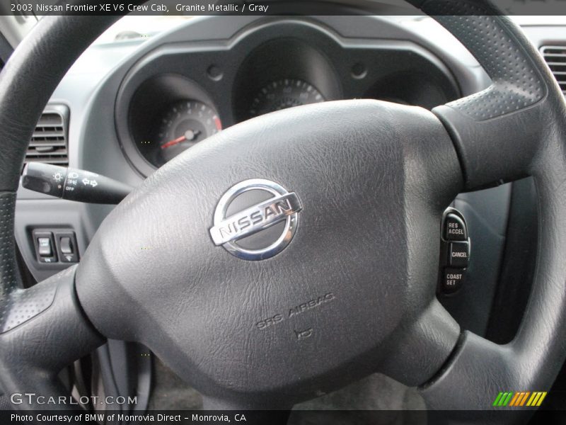 Granite Metallic / Gray 2003 Nissan Frontier XE V6 Crew Cab