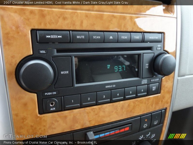 Cool Vanilla White / Dark Slate Gray/Light Slate Gray 2007 Chrysler Aspen Limited HEMI