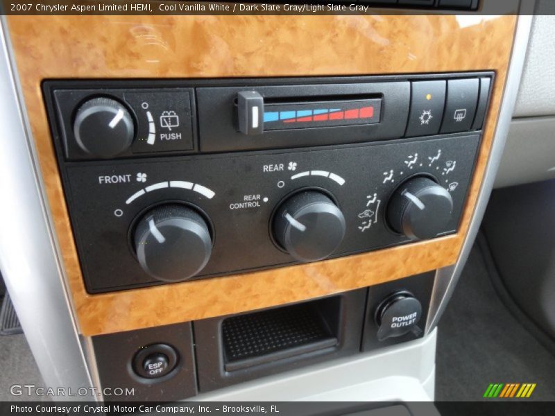 Cool Vanilla White / Dark Slate Gray/Light Slate Gray 2007 Chrysler Aspen Limited HEMI