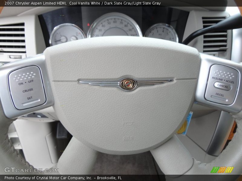 Cool Vanilla White / Dark Slate Gray/Light Slate Gray 2007 Chrysler Aspen Limited HEMI