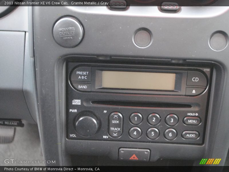 Audio System of 2003 Frontier XE V6 Crew Cab