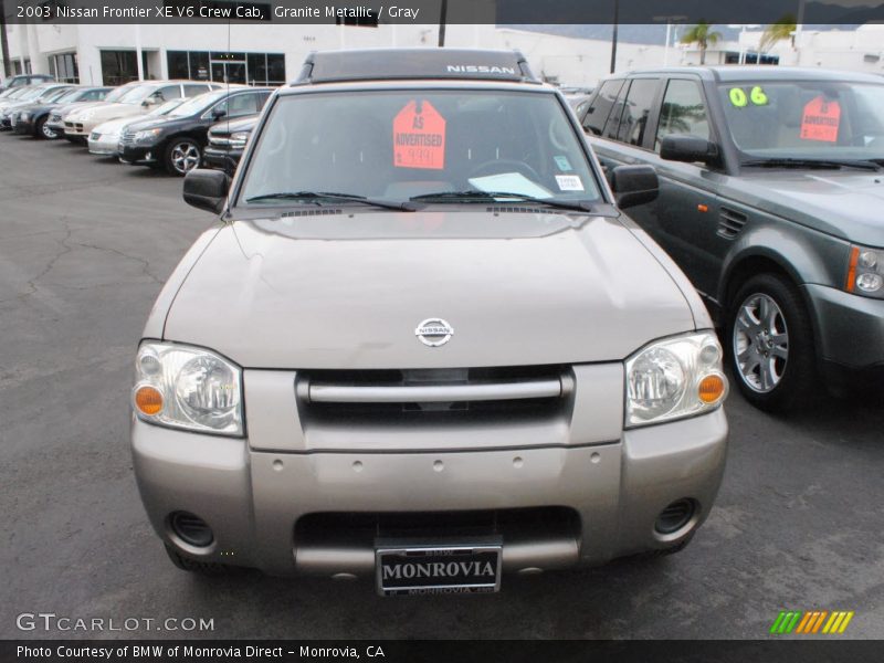Granite Metallic / Gray 2003 Nissan Frontier XE V6 Crew Cab