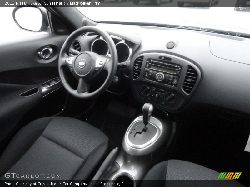  2012 Juke S Black/Silver Trim Interior