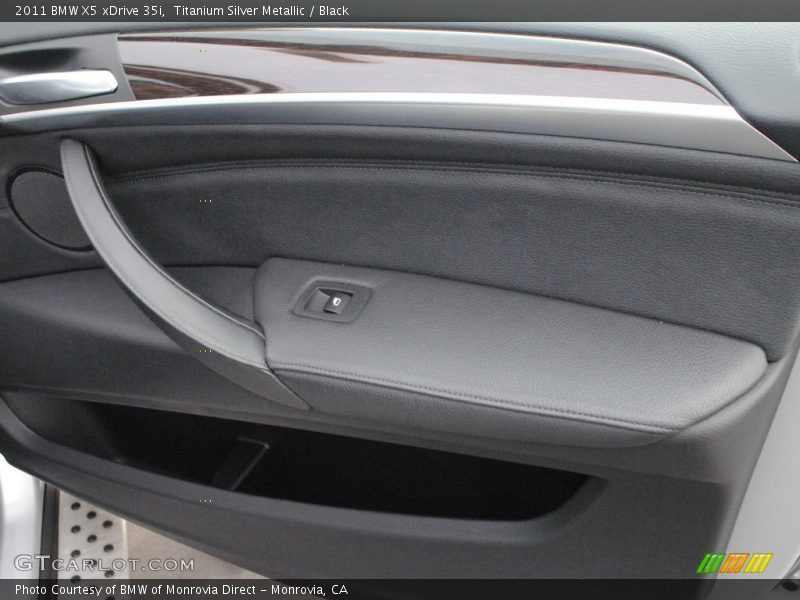 Titanium Silver Metallic / Black 2011 BMW X5 xDrive 35i