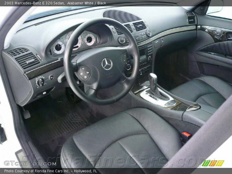 Alabaster White / Black 2003 Mercedes-Benz E 320 Sedan