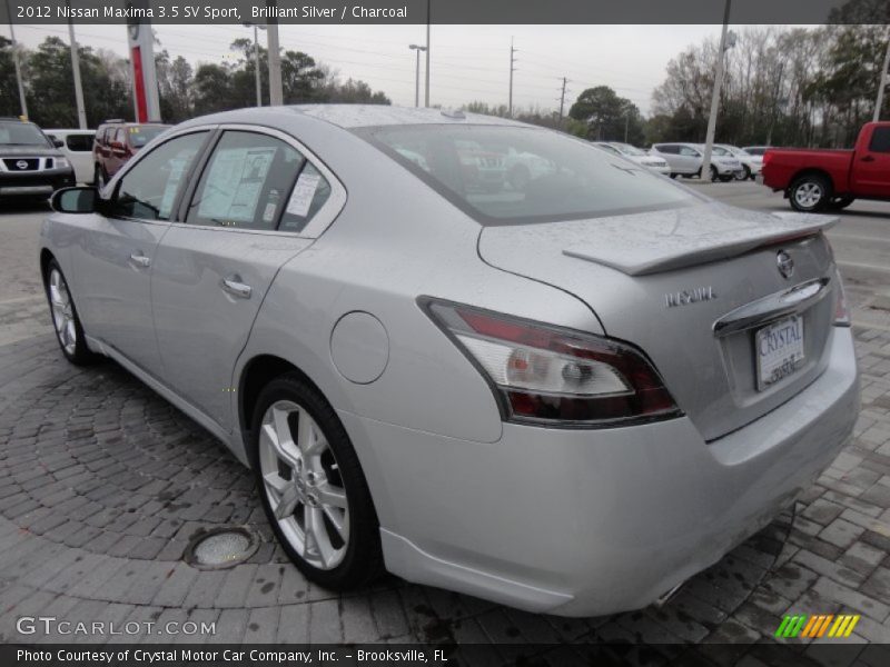 Brilliant Silver / Charcoal 2012 Nissan Maxima 3.5 SV Sport