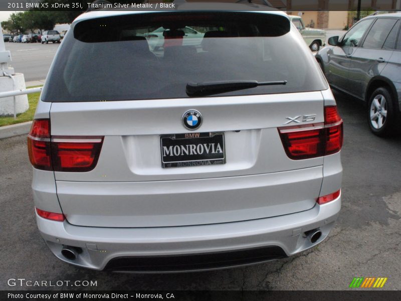 Titanium Silver Metallic / Black 2011 BMW X5 xDrive 35i