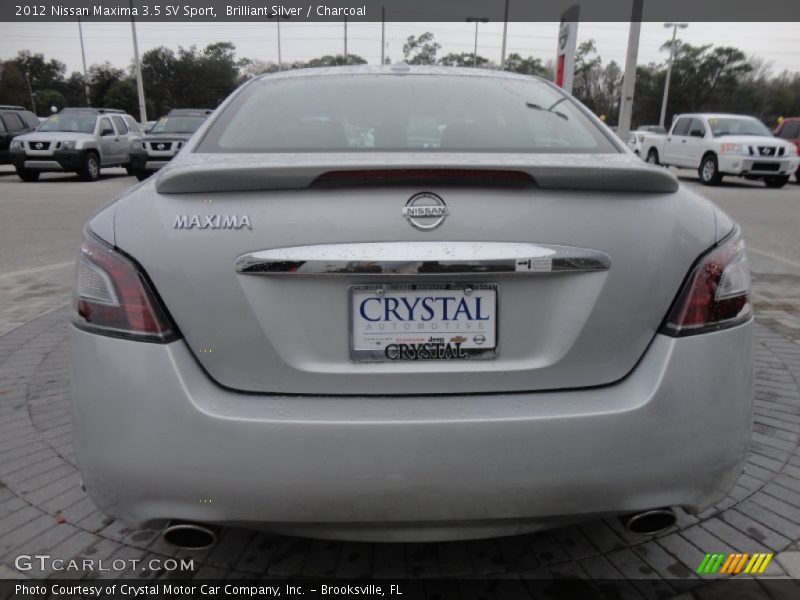 Brilliant Silver / Charcoal 2012 Nissan Maxima 3.5 SV Sport