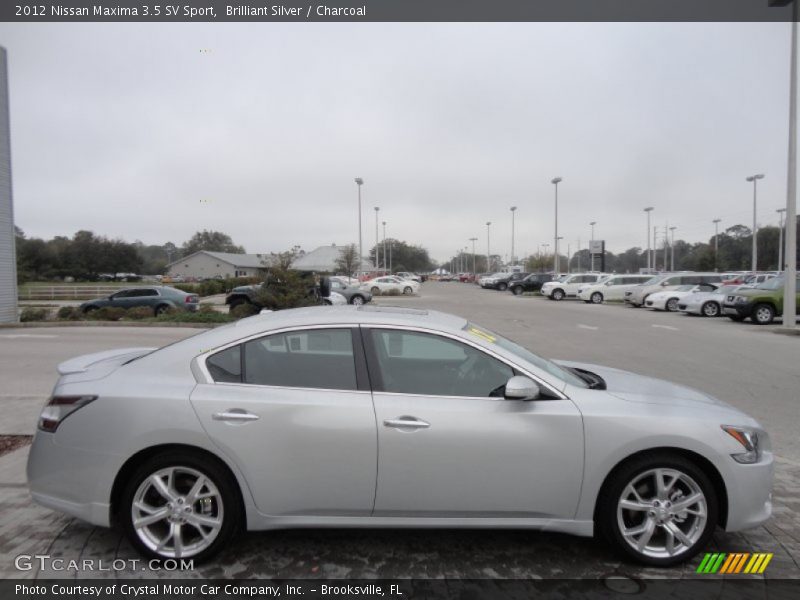 Brilliant Silver / Charcoal 2012 Nissan Maxima 3.5 SV Sport