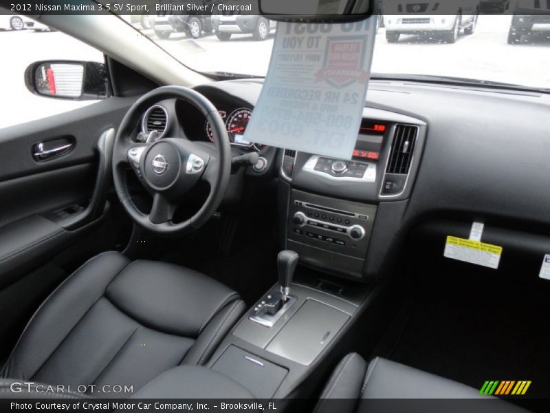 Brilliant Silver / Charcoal 2012 Nissan Maxima 3.5 SV Sport