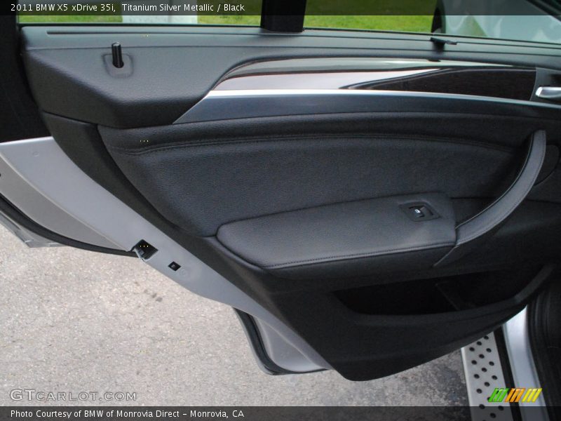 Titanium Silver Metallic / Black 2011 BMW X5 xDrive 35i