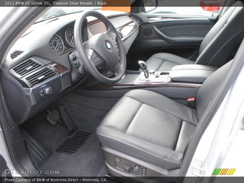 Titanium Silver Metallic / Black 2011 BMW X5 xDrive 35i