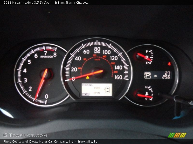 Brilliant Silver / Charcoal 2012 Nissan Maxima 3.5 SV Sport