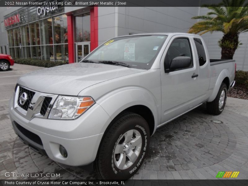 Brilliant Silver Metallic / Steel 2012 Nissan Frontier SV V6 King Cab
