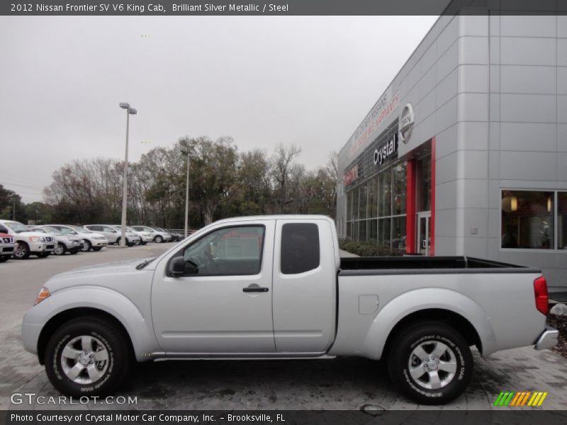 Brilliant Silver Metallic / Steel 2012 Nissan Frontier SV V6 King Cab