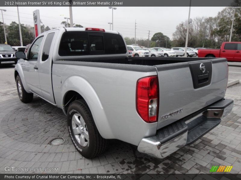 Brilliant Silver Metallic / Steel 2012 Nissan Frontier SV V6 King Cab