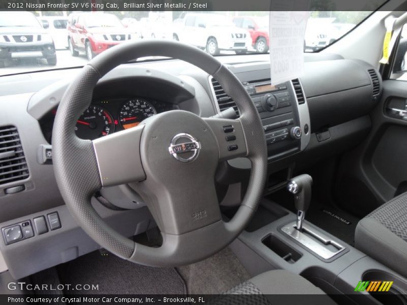 Brilliant Silver Metallic / Steel 2012 Nissan Frontier SV V6 King Cab