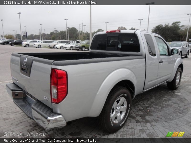 Brilliant Silver Metallic / Steel 2012 Nissan Frontier SV V6 King Cab