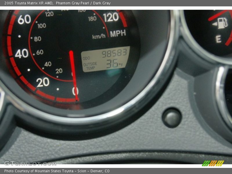 Phantom Gray Pearl / Dark Gray 2005 Toyota Matrix XR AWD