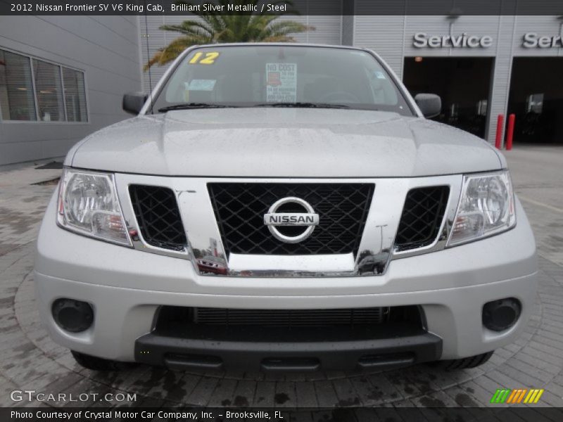 Brilliant Silver Metallic / Steel 2012 Nissan Frontier SV V6 King Cab