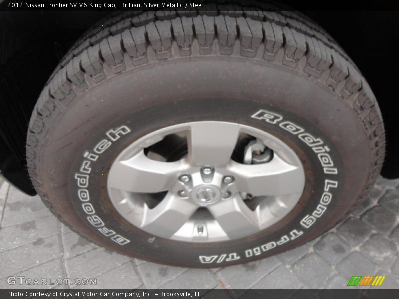 Brilliant Silver Metallic / Steel 2012 Nissan Frontier SV V6 King Cab