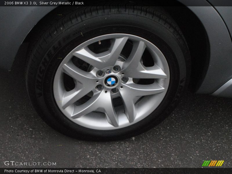 Silver Grey Metallic / Black 2006 BMW X3 3.0i