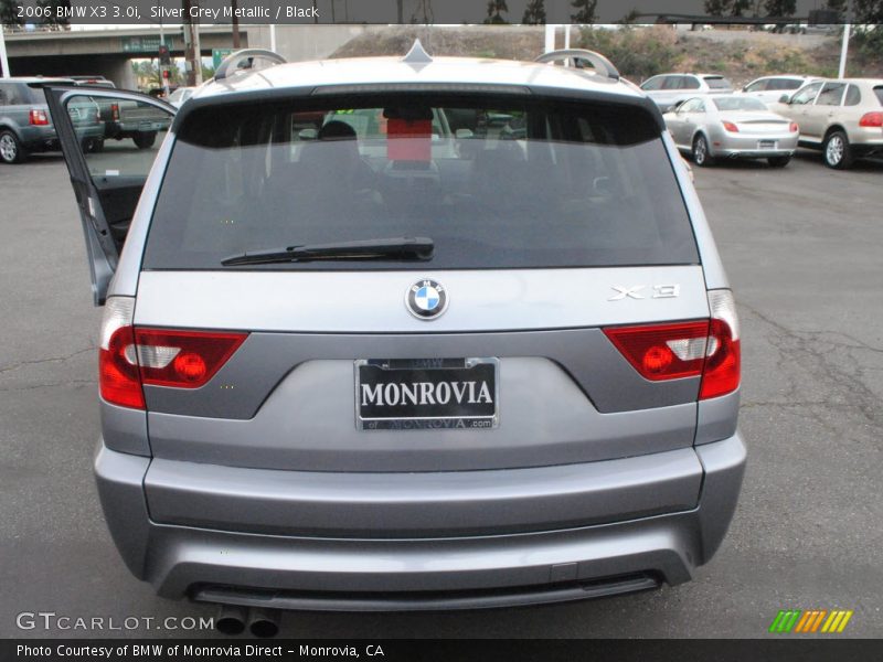 Silver Grey Metallic / Black 2006 BMW X3 3.0i