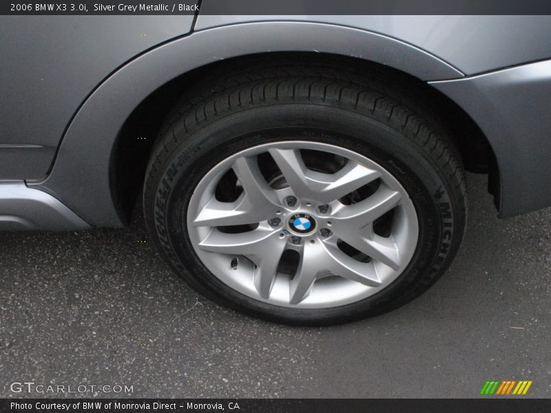 Silver Grey Metallic / Black 2006 BMW X3 3.0i