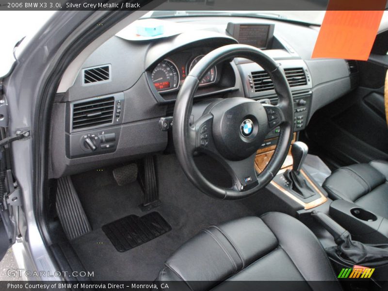 Silver Grey Metallic / Black 2006 BMW X3 3.0i