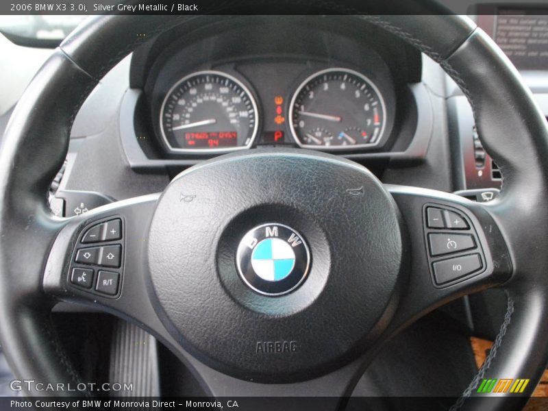 Silver Grey Metallic / Black 2006 BMW X3 3.0i