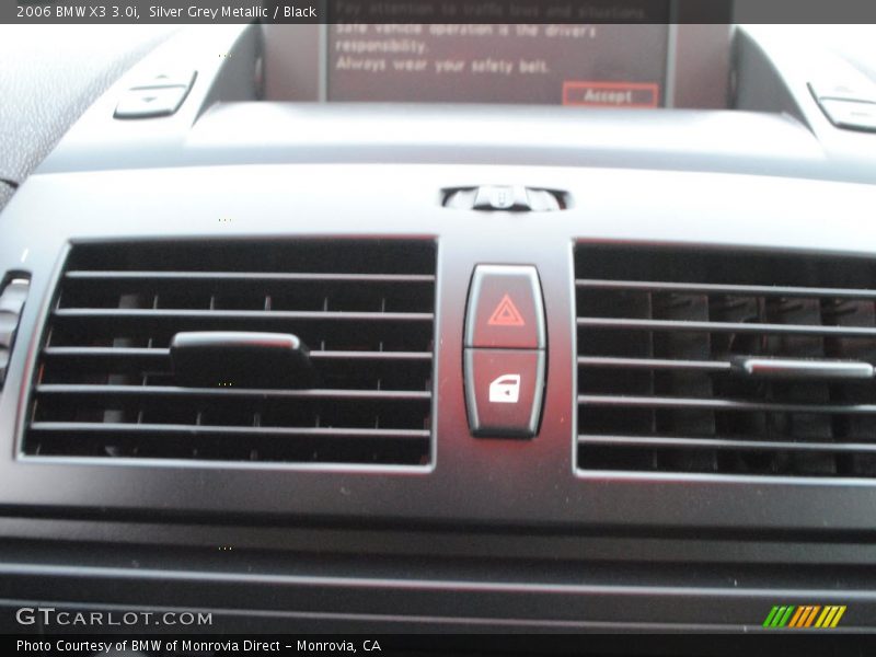 Silver Grey Metallic / Black 2006 BMW X3 3.0i