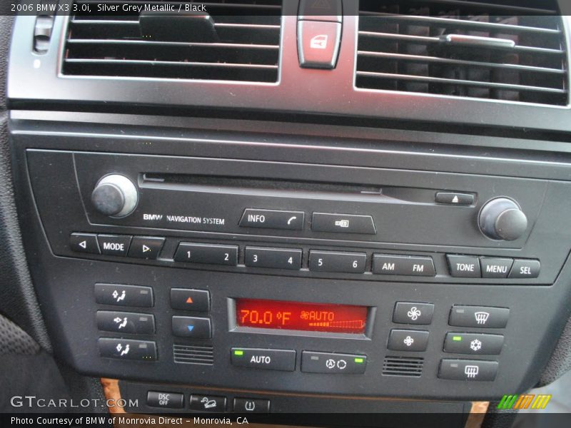 Silver Grey Metallic / Black 2006 BMW X3 3.0i