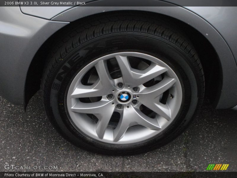 Silver Grey Metallic / Black 2006 BMW X3 3.0i