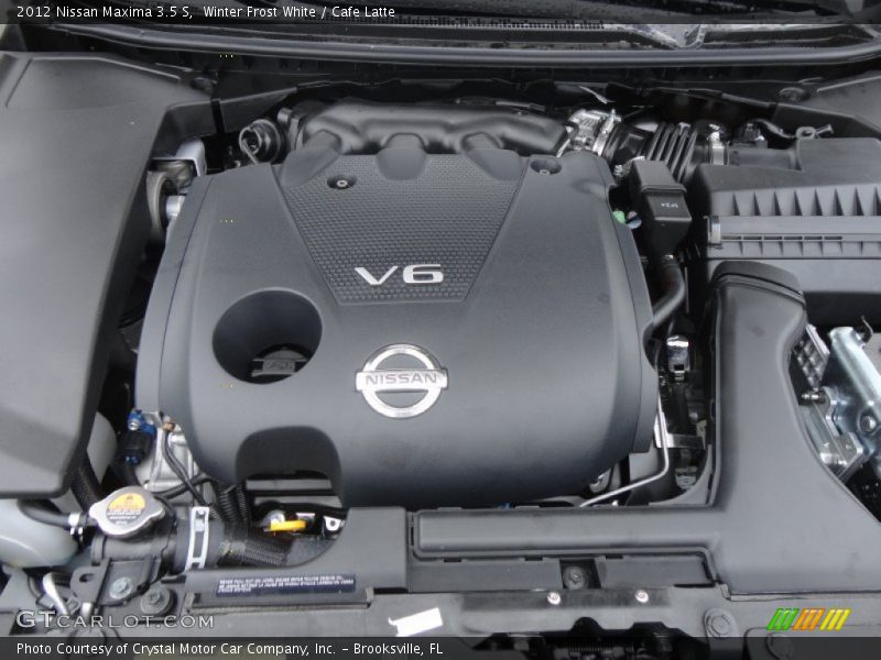 Winter Frost White / Cafe Latte 2012 Nissan Maxima 3.5 S