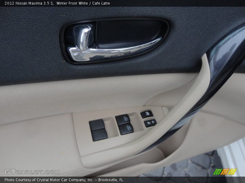 Winter Frost White / Cafe Latte 2012 Nissan Maxima 3.5 S