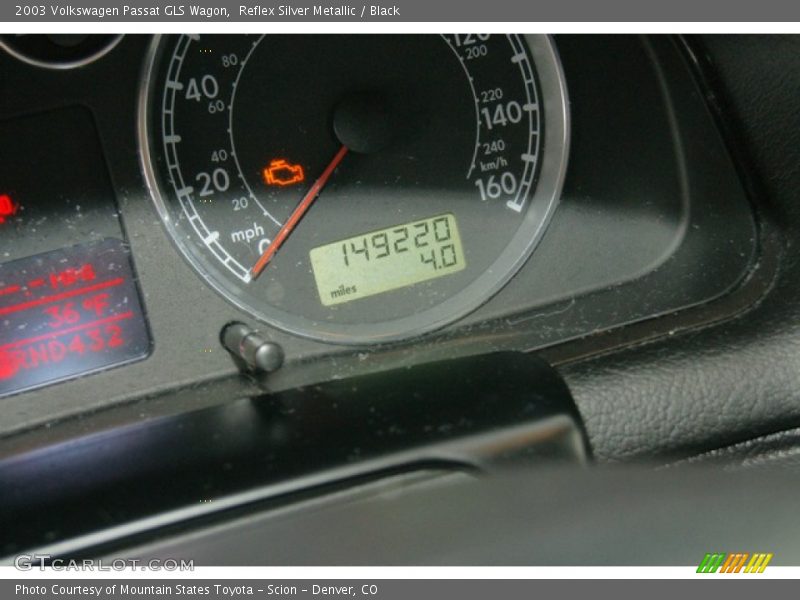 Reflex Silver Metallic / Black 2003 Volkswagen Passat GLS Wagon