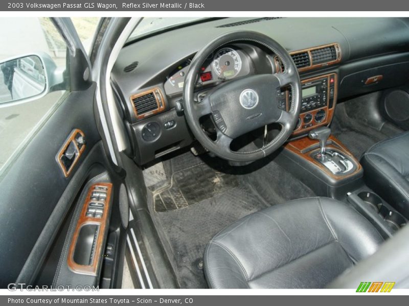 Reflex Silver Metallic / Black 2003 Volkswagen Passat GLS Wagon